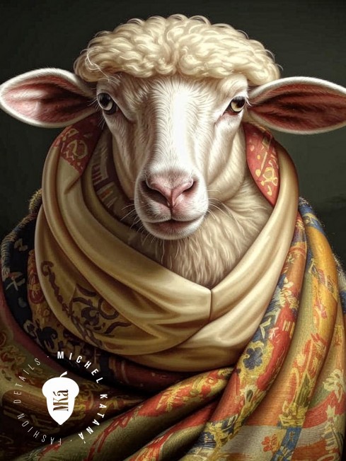 VERT-KILT-NATIVE, длиный ШАРФ из мягчайшей шерсти MERINOS из пряжи средней тяжести, коллекционная линия CONFRONTATION (Собственный Взгляд) F3-TQ.W220_VI-20-25/VERT